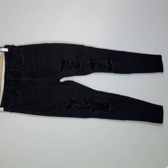 AMERICAN Eagle black next level stretch size 2 curvy high rise jeggings - Picture 1 of 8